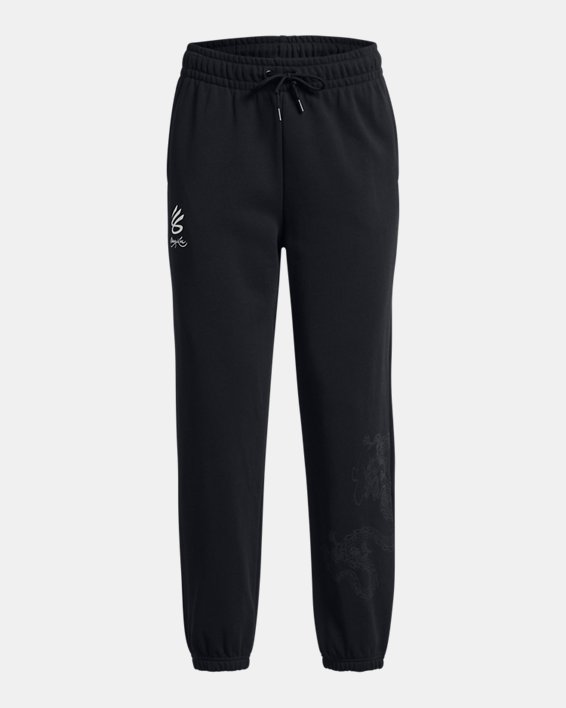Women's Curry x Bruce Lee Lunar New Year 'Future Dragon' Joggers in Black image number 0